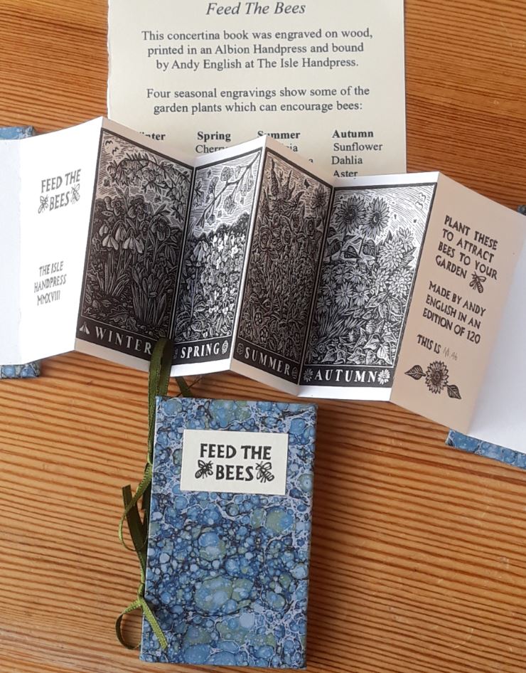 Feed The Bees (Small/Miniature Accordion Book)