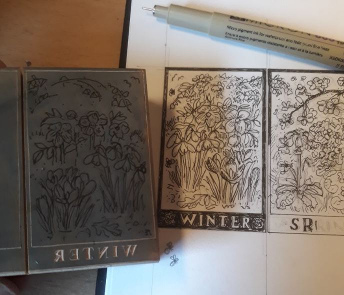 Feed The Bees (Small/Miniature Accordion Book)